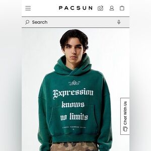 PacSun green Graphic Hoodie